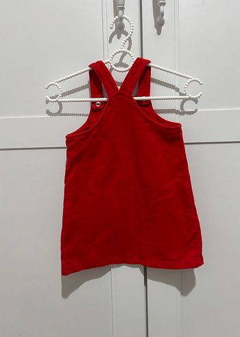 Kız Çocuk Kırmızı Minnie Baskılı Elbise - Görsel 2