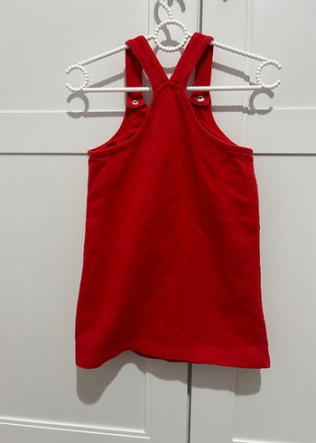 Kız Çocuk Kırmızı Minnie Baskılı Elbise - Görsel 2