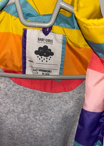 Kız Çocuk Çok Renkli Fermuarlı Yağmurluk - Görsel 3