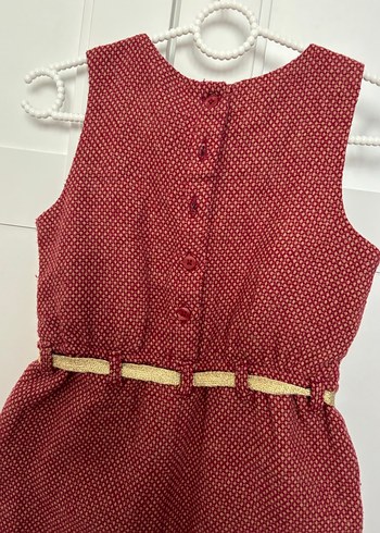 Bordo Kemerli Kız Tulum - Görsel 4