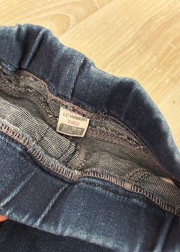 Kız Çocuk Lacivert Elastik Bel Denim Etek - Görsel 3