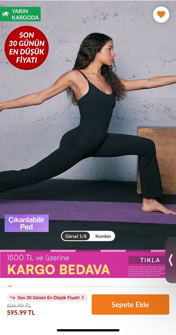 Siyah İnce Askılı Spor Tulum - Görsel 5