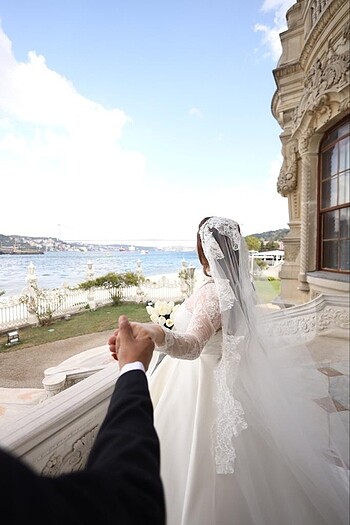 36 Beden beyaz Renk Zeynep özel bridal tasarımı gelinlik