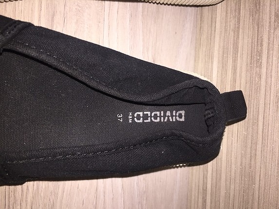 38 Beden h&m siyah bez ayakkabı