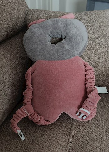 Gri ve Pembe Çocuk Boyun Yastığı - Görsel 2