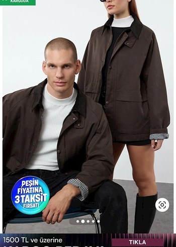 Düğmeli Kahverengi Erkek Ceket - Görsel 2