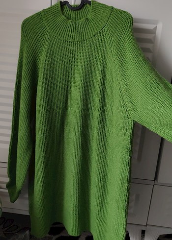 Yeşil Balıkçı Yaka Triko Kadın Kazak - Görsel 2