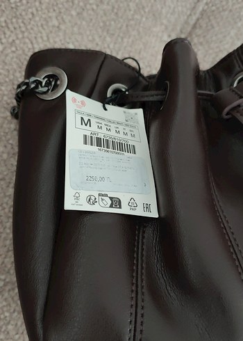 Zincir Detaylı Kahverengi Deri Kadın Çanta - Görsel 4