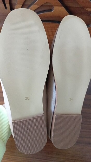 38 Beden Camel rengi deri loafer