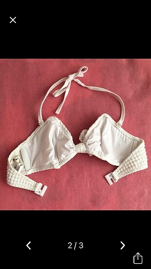Beyaz bikini üstü