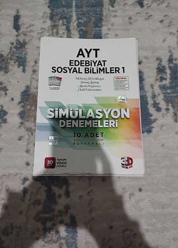 3D Yayınları AYT Edebiyat Sosyal Bilimler 1 Simülasyon Denemeler