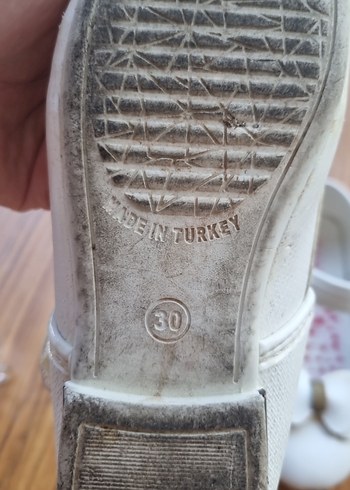 Kız Çocuk Beyaz Fiyonk Detaylı Babet - Görsel 4