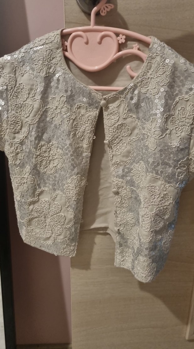 Dantel İşlemeli Kız Bolero - Görsel 2