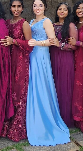 Bebe mavisi nişanlık / abiye - Görsel 6