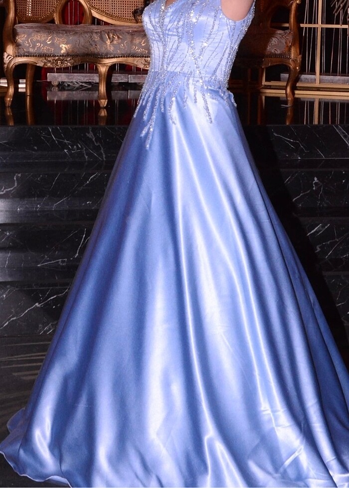 Bebe mavisi nişanlık / abiye - Görsel 2