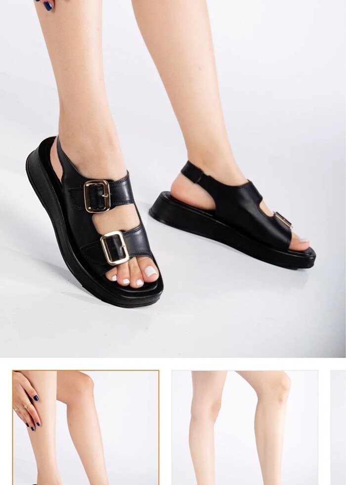 Tokalı Kadın Sandalet - Görsel 3