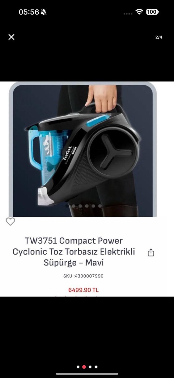Tefal Compact Power Cyclonic Elektrikli Süpürge - Görsel 2