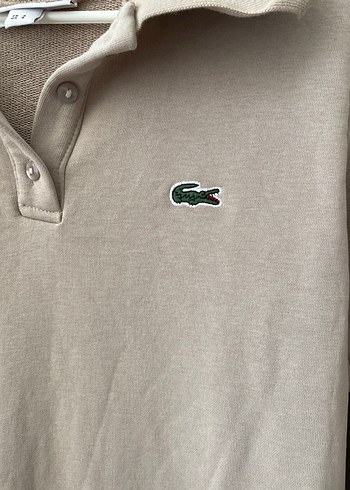 Lacoste Bej Uzun Kollu Midi Elbise - Görsel 3