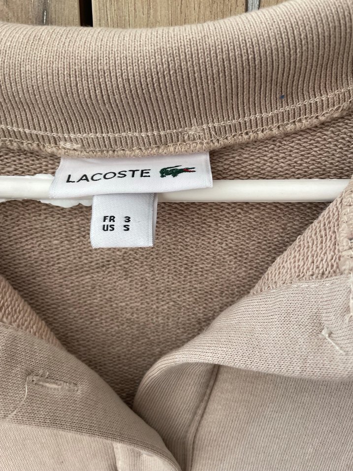 Lacoste Bej Uzun Kollu Midi Elbise - Görsel 4
