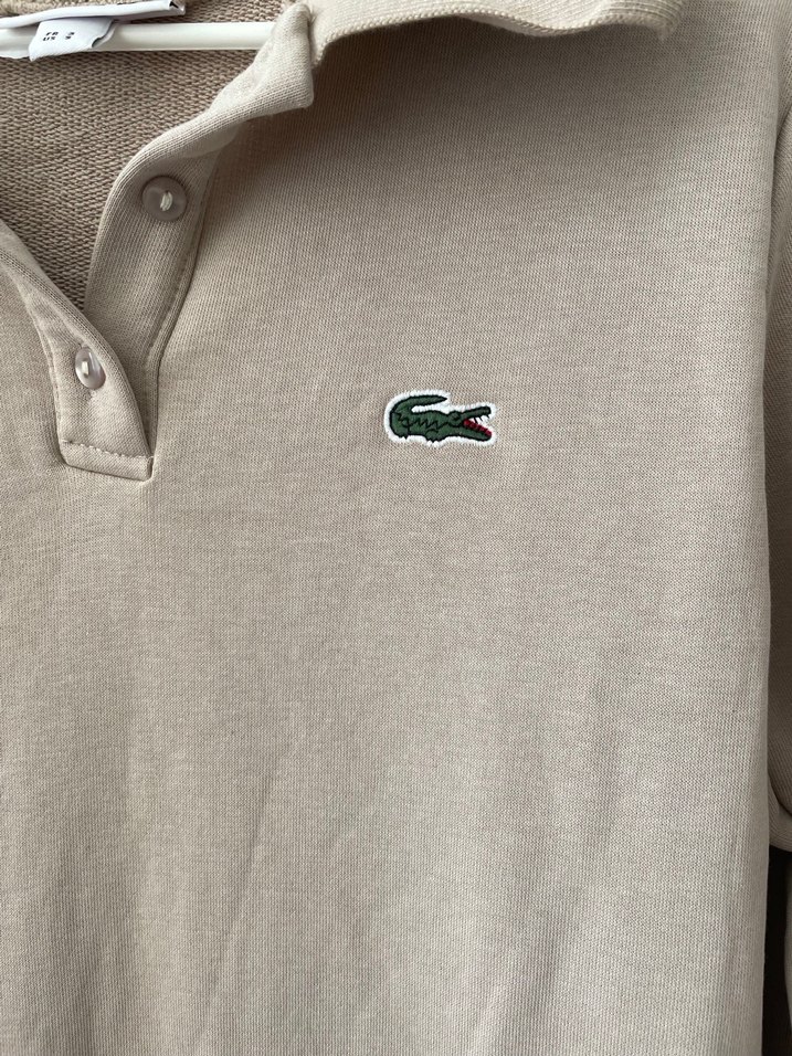 Lacoste Bej Uzun Kollu Midi Elbise - Görsel 3