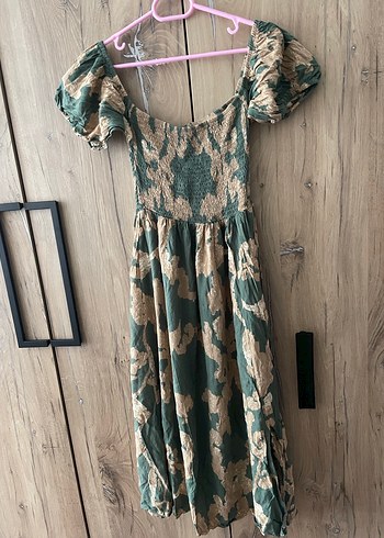 Bohem Batik Desenli Elbise - Görsel 2