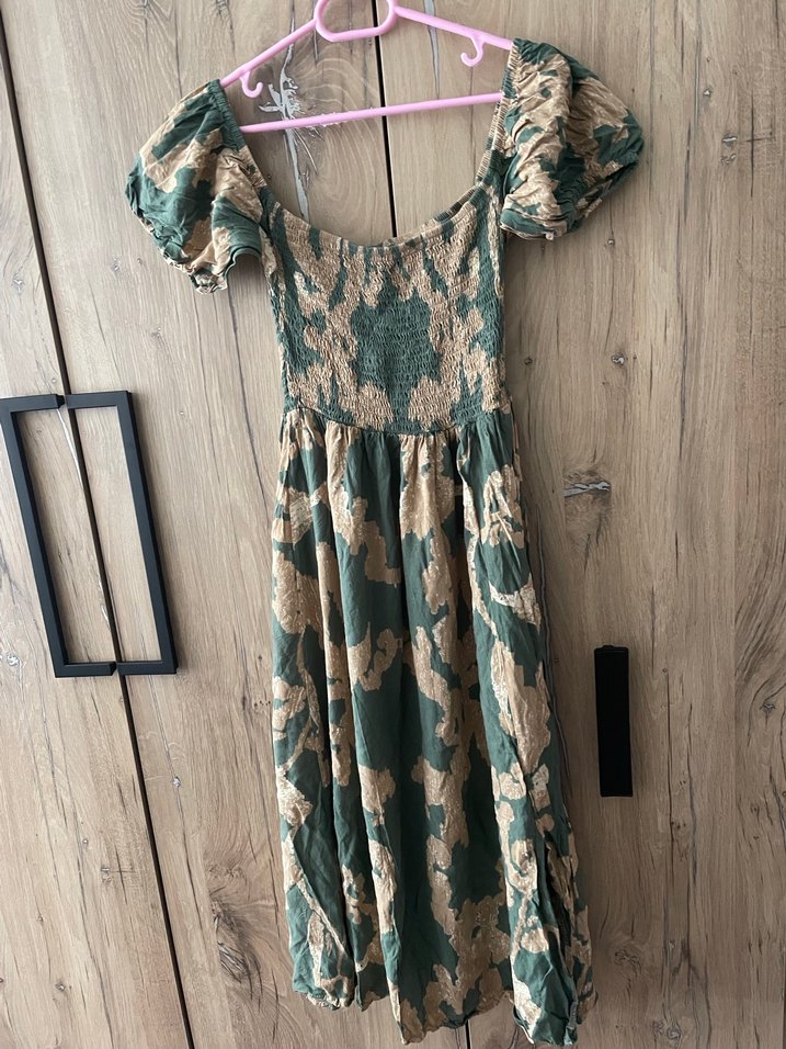 Bohem Batik Desenli Elbise - Görsel 2