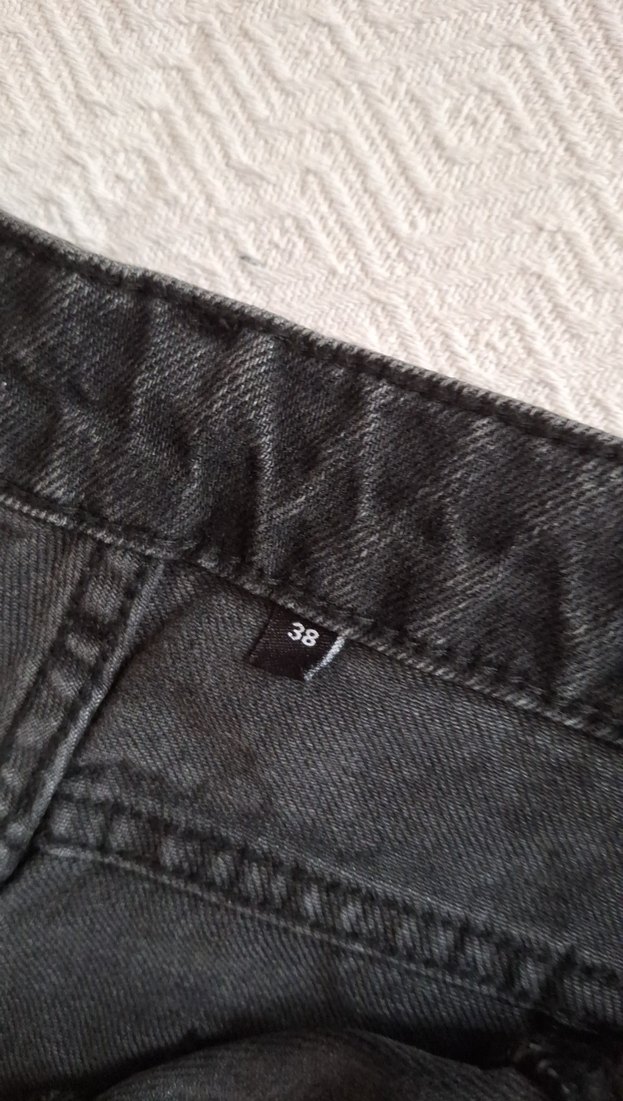 Siyah Bel Detaylı Kadın Denim Pantolon - Görsel 3