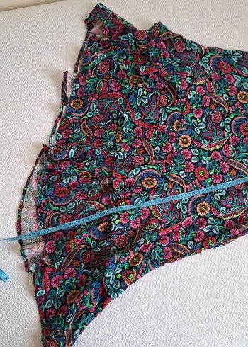 Renkli Desenli Bohem Uzun Etek - Görsel 3