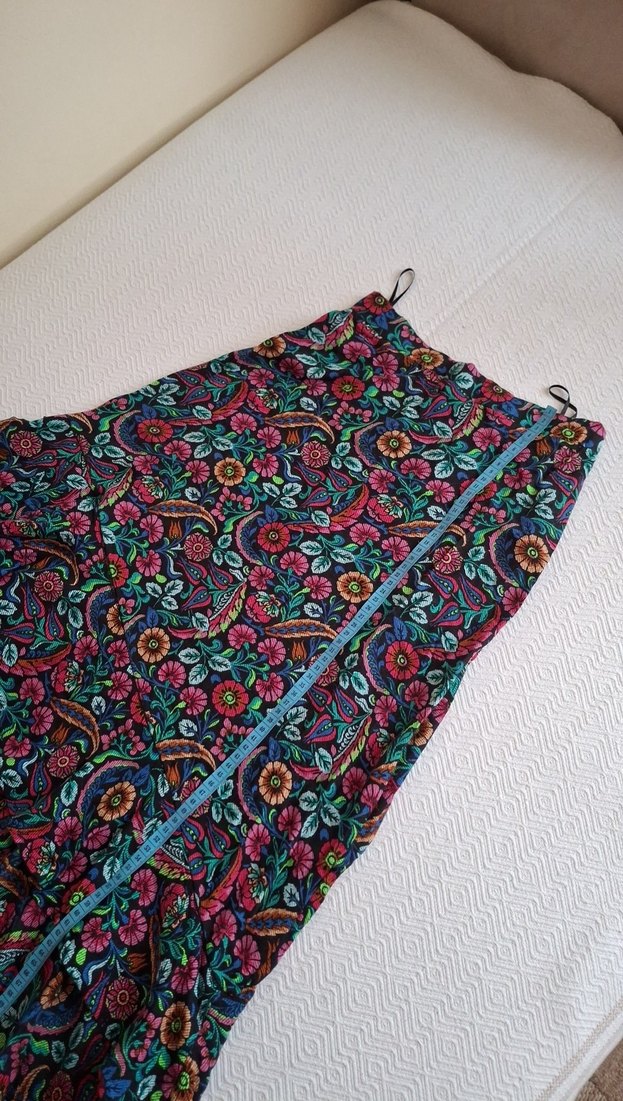 Renkli Desenli Bohem Uzun Etek - Görsel 4