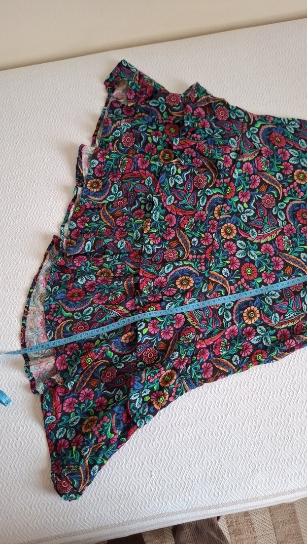 Renkli Desenli Bohem Uzun Etek - Görsel 3