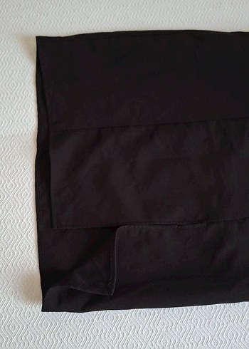 Düğmeli Siyah Midi Kadın Elbise - Görsel 4