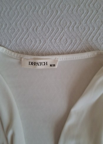 Beyaz Drapeli Straplez Uzun Kollu Kadın Bluz - Görsel 6