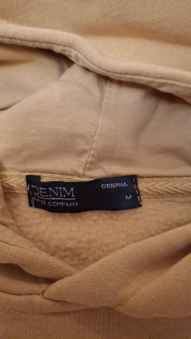 Sarı Kapüşonlu Erkek Sweatshirt - Görsel 4