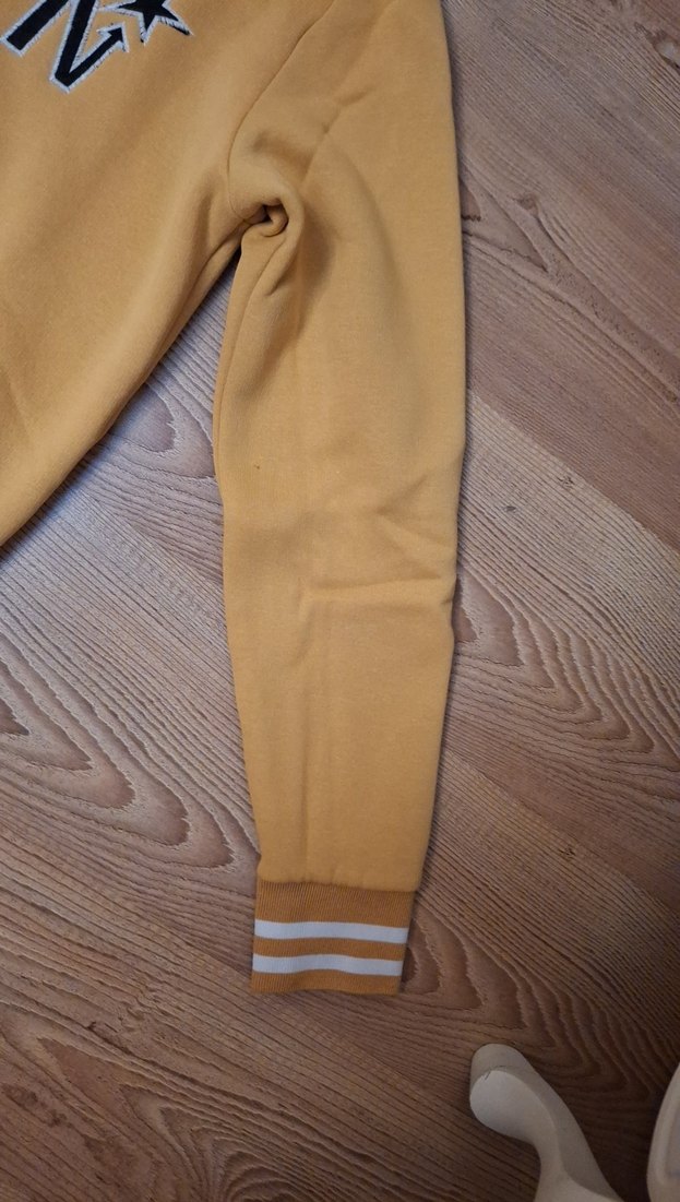 Sarı Kapüşonlu Erkek Sweatshirt - Görsel 2