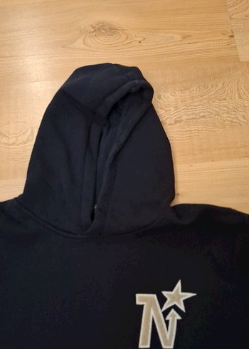 Erkek Siyah Kapüşonlu Fermuarlı Sweatshirt - Görsel 2