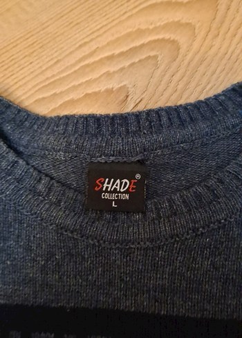 Gri Erkek Triko Kazak, Bisiklet Yaka, Uzun Kollu - Görsel 2