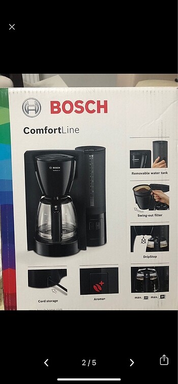 Bosch filtre kahve makinesi