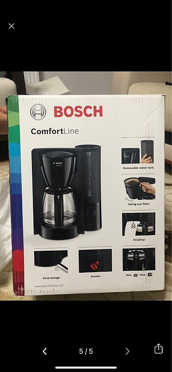 diğer Beden Bosch filtre kahve makinesi