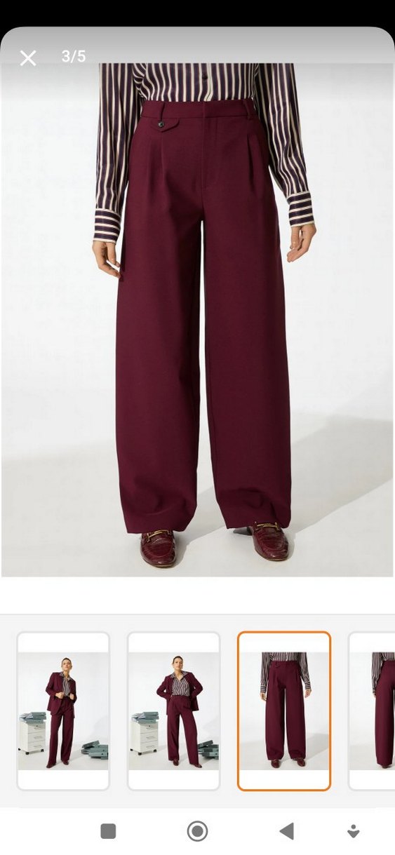 Bordo Kadın Ofis Takımı - Görsel 2