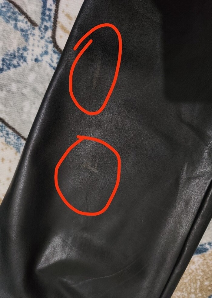 Mango deri pantolon  - Görsel 3