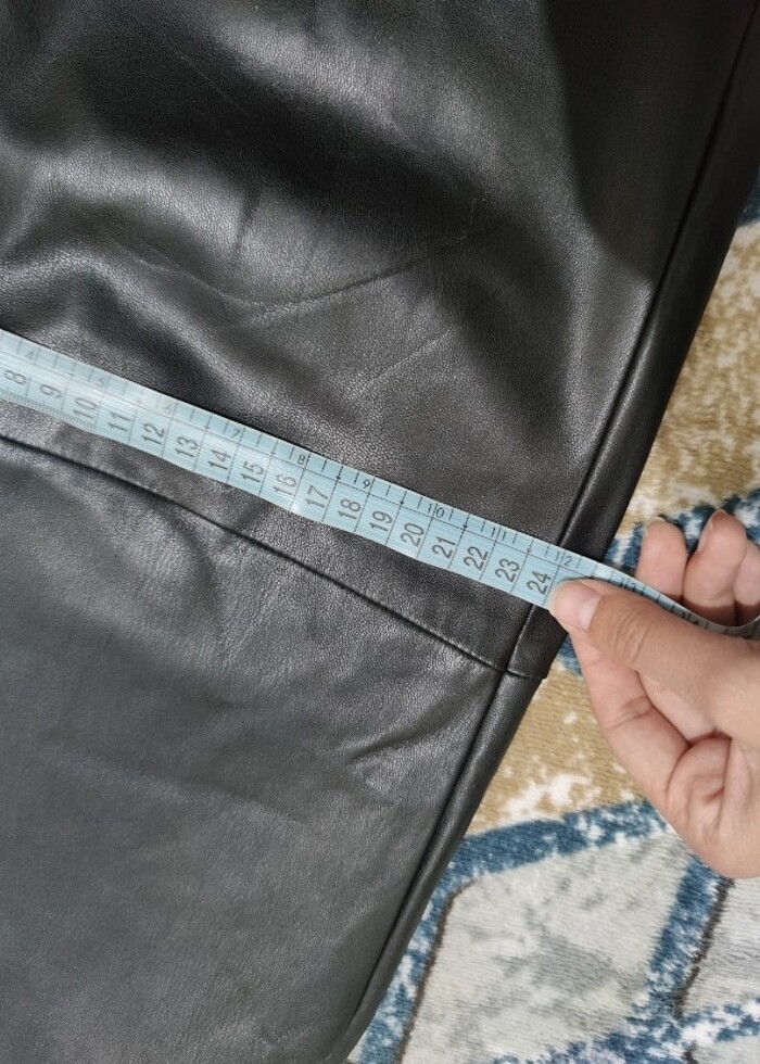 Mango deri pantolon  - Görsel 5