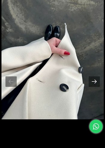 Bej Uzun Kadın Kaban - Görsel 3