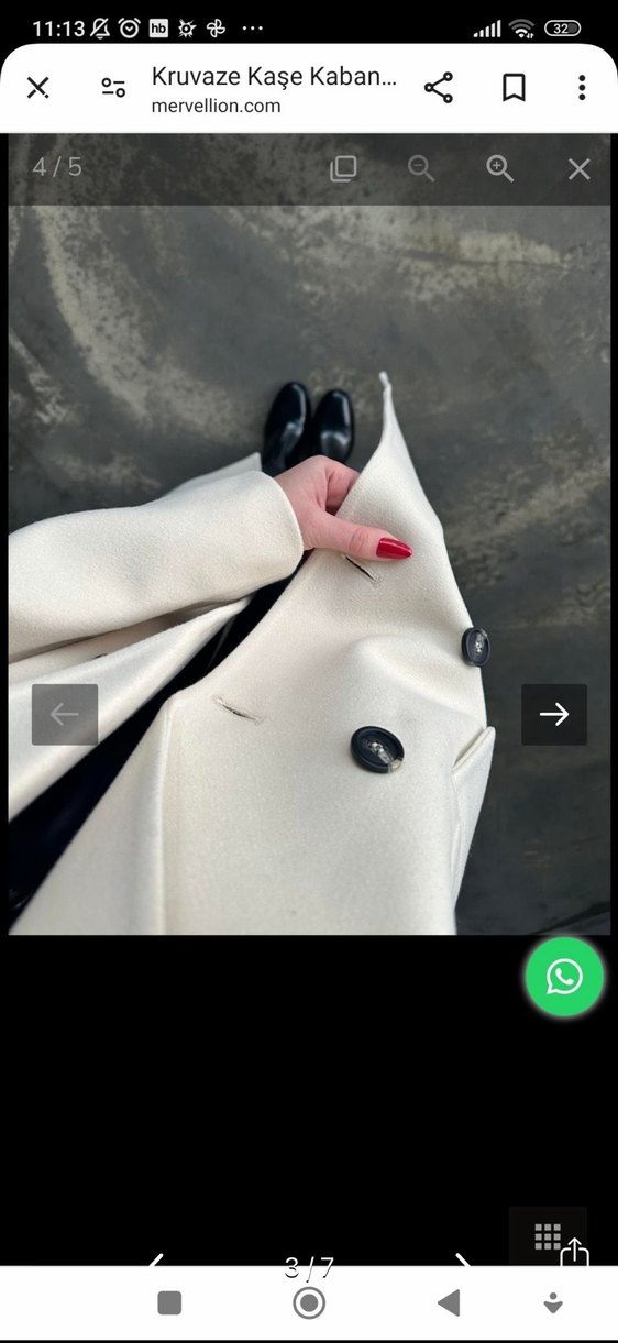 Bej Uzun Kadın Kaban - Görsel 3