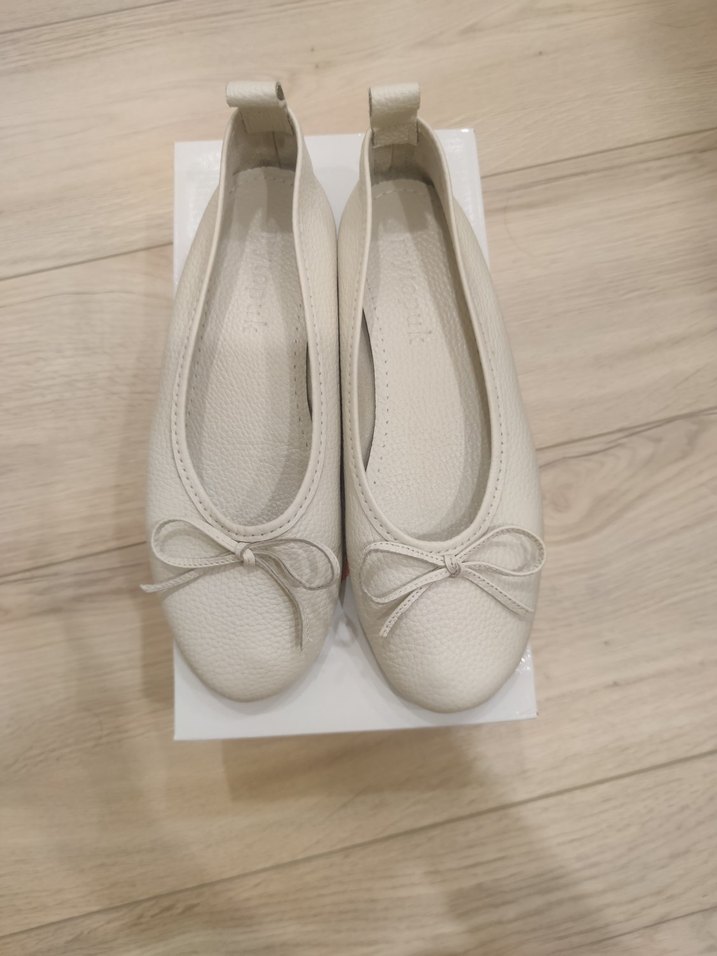 bej Kadın deri Babet Ayakkabı - Görsel 3