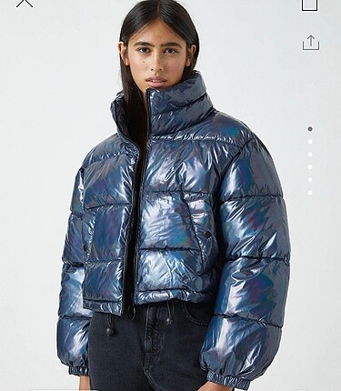 Pull bear şişme reflektörlü mont