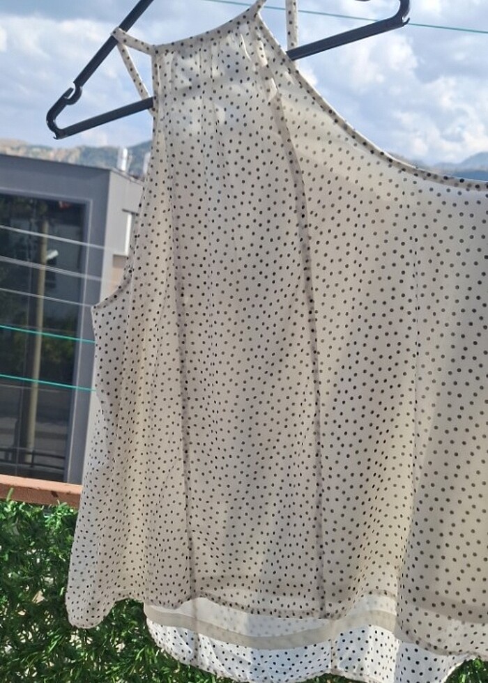 İp askılı gömlek bluz - Görsel 5