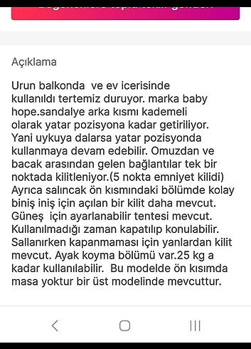 Salıncak baby hope - Görsel 5