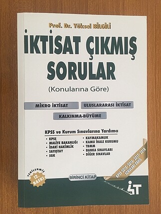 İktisat Çıkmış Sorular