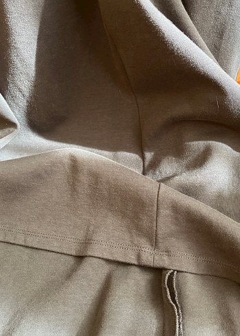 Gri V Yakalı Uzun  Elbise - Görsel 6