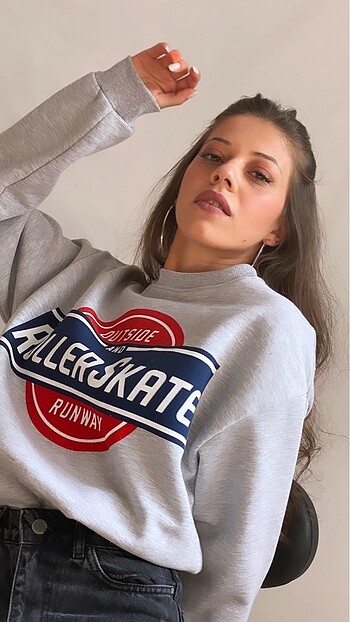 Baskılı Sweatshirt